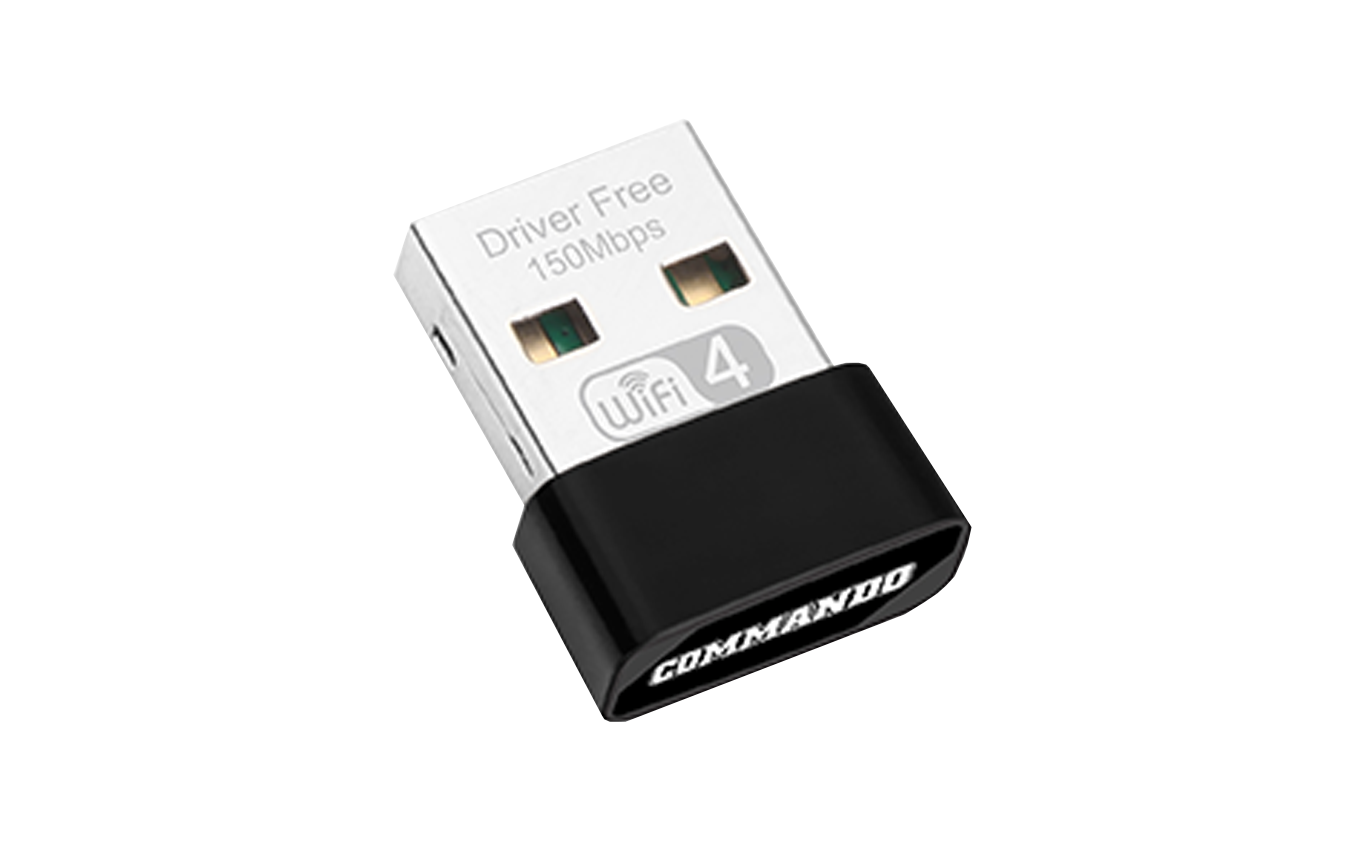 COMMANDO AirBULLET 150Mbps, 802.11n, Driver-Free, Wireless USB Adapter (AIR-WA150)