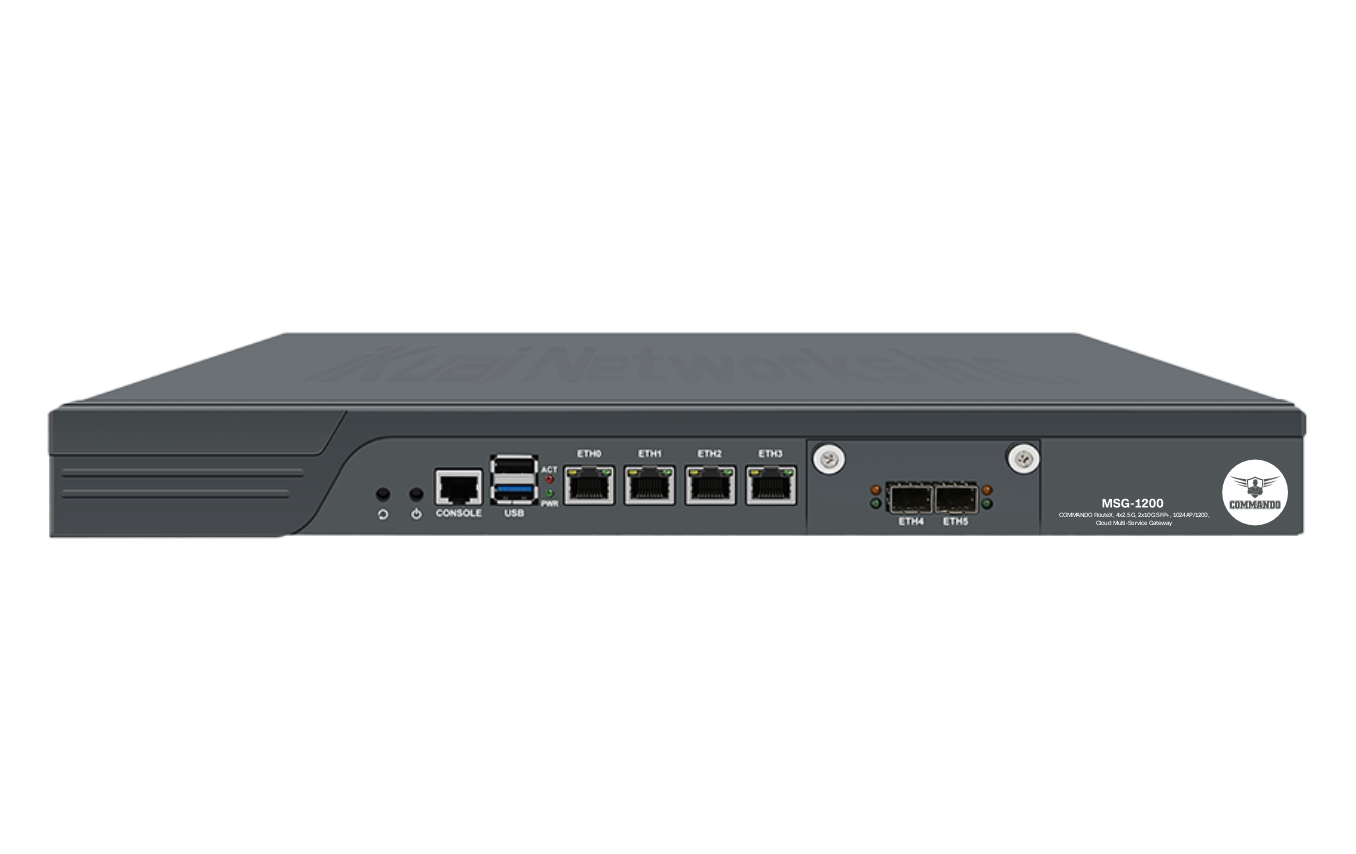 COMMANDO RouteX, Multi-Gig 4x2.5G, 2x10G SFP+, 1024AP/1200, Multi-Service Cloud Gateways